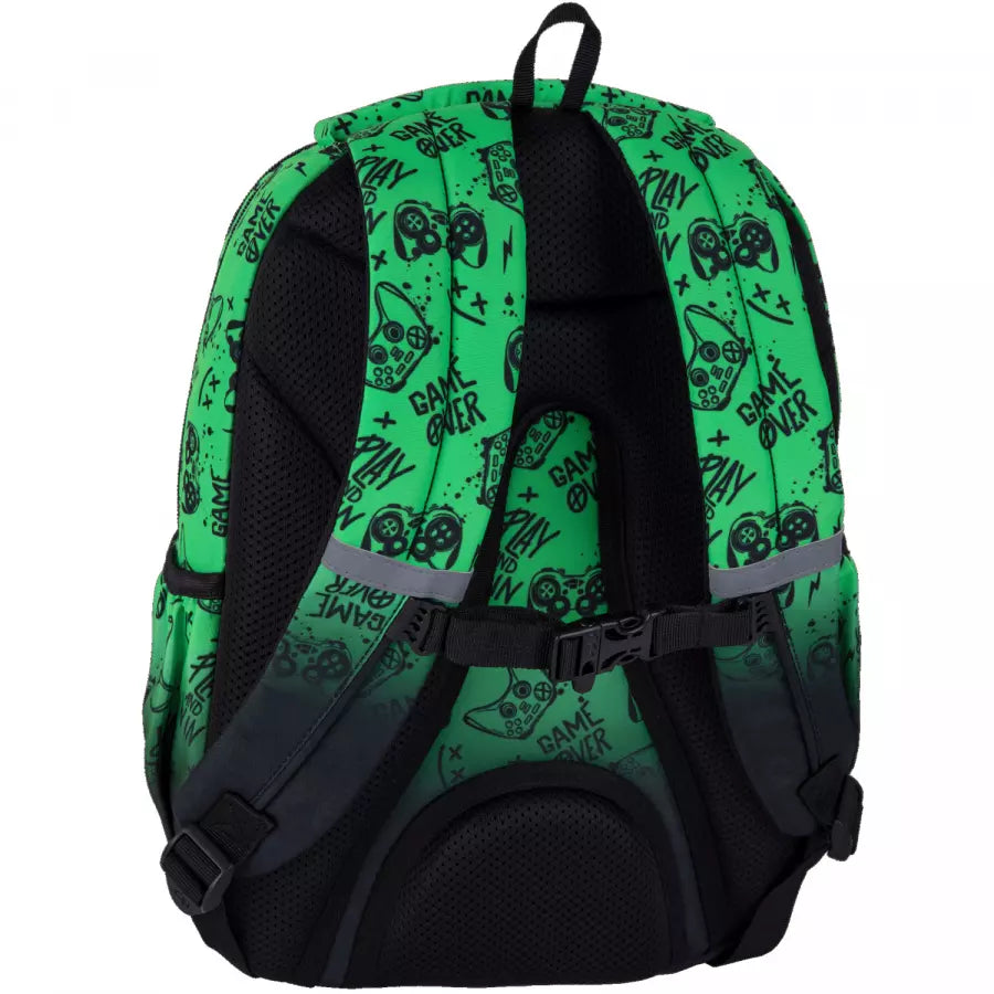 Mokyklinė kuprinė Game Over Gradient Green – CoolPack