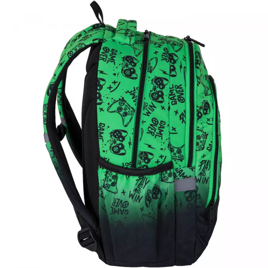 Mokyklinė kuprinė Game Over Gradient Green – CoolPack