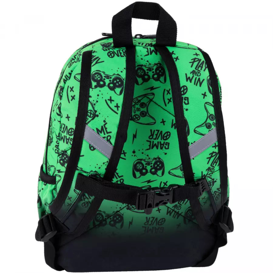 Mokyklinė kuprinė Game Over žalia – CoolPack
