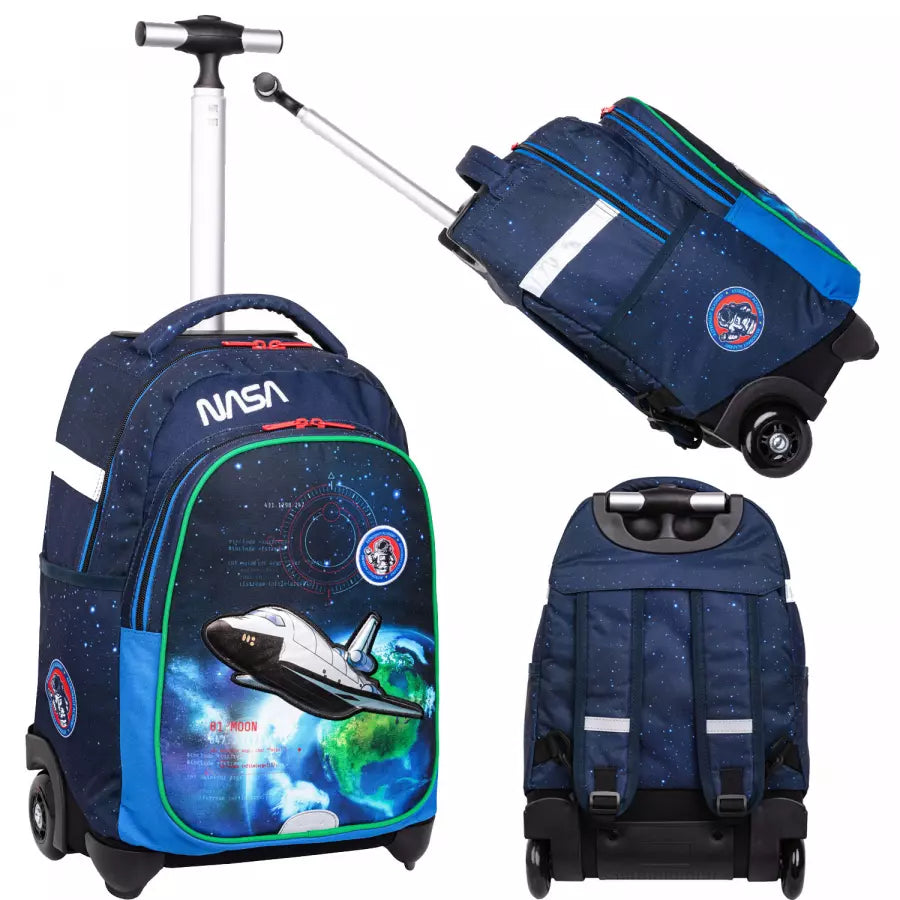 Mokyklinė kuprinė ant ratukų NASA – Colorino School Jack