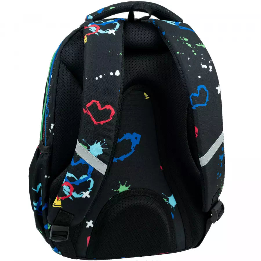 Mokyklinė kuprinė Hello Kitty juoda neoninė – CoolPack