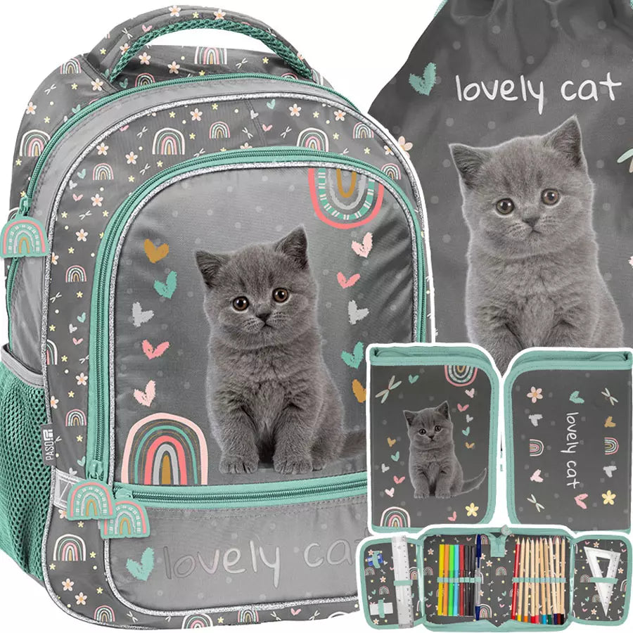 Mokyklinis rinkinys Grey Cat 3el. – Paso