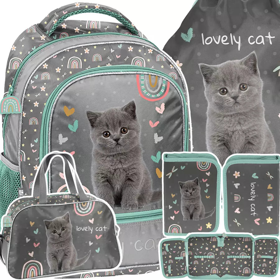 Mokyklinis rinkinys Grey Cat 4el. – Paso