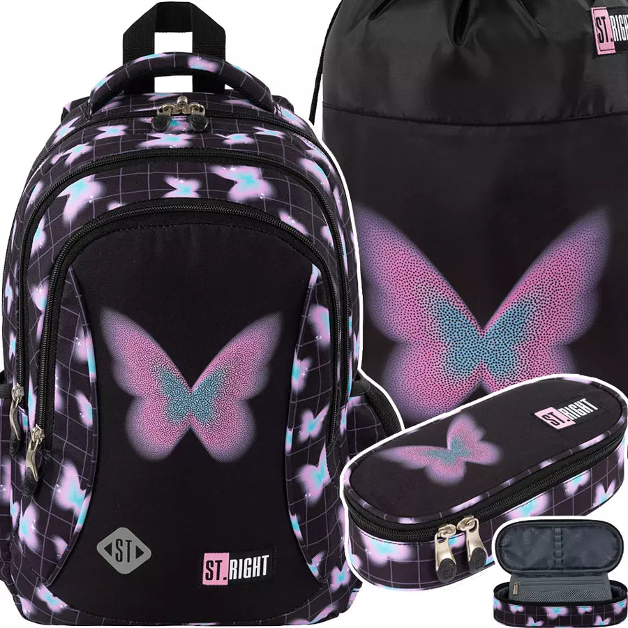 Mokyklinis rinkinys Pastel Butterfly – St.Right