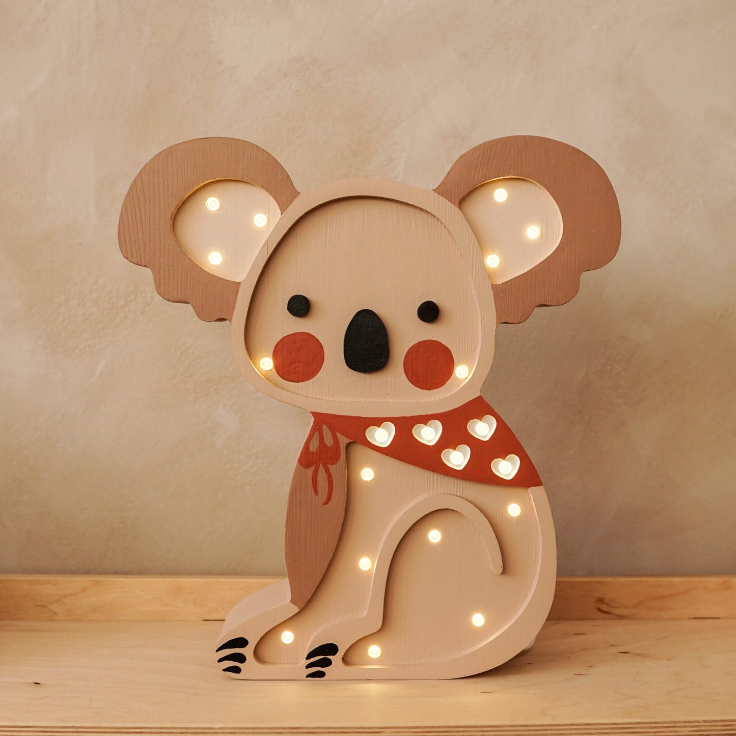 Medinė lempa Koala – vaizdas 6