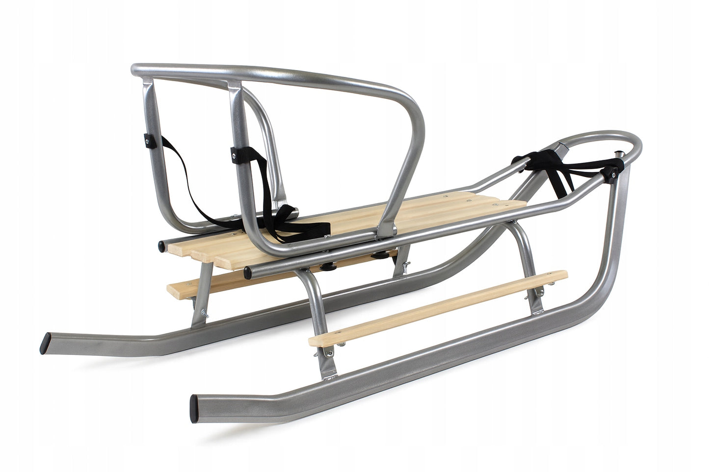 Vaikiškos Rogutės, Sidabrinės, Metalinės, su Nugara ir Kojų Atramomis – vaizdas 3