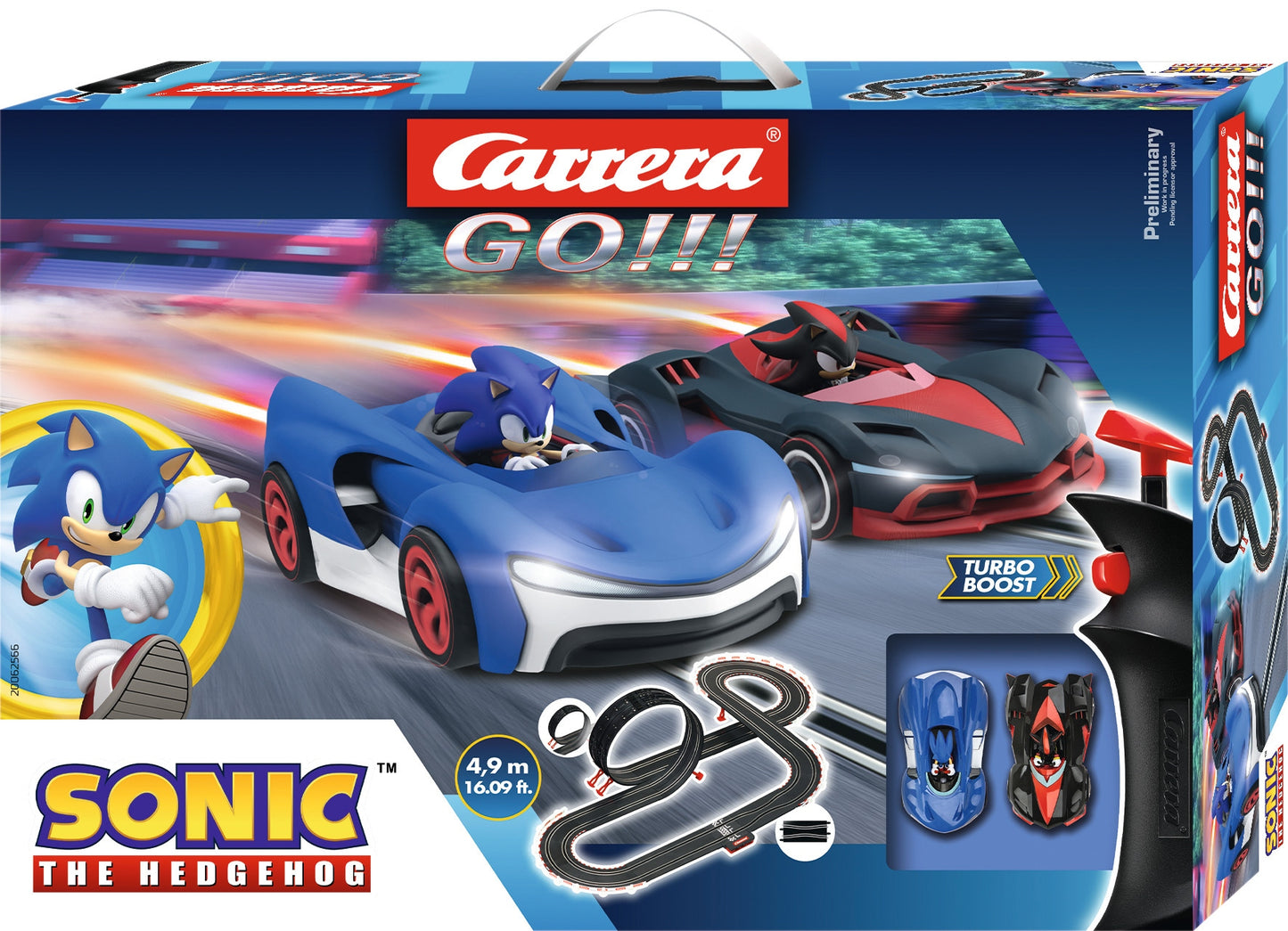 Carrera GO!!! - Automobilių Takas su 49 m Kilpa Sonic + 2 Automobiliai (Modelis 62566) - pagrindinis vaizdas