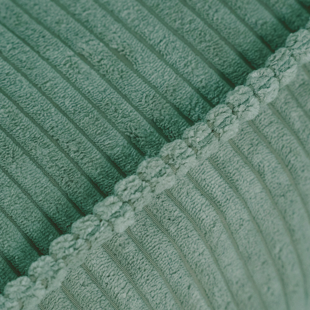 Žalias Korduro Pufas „Plush Nest“, viršutinė dalis – vaizdas 6