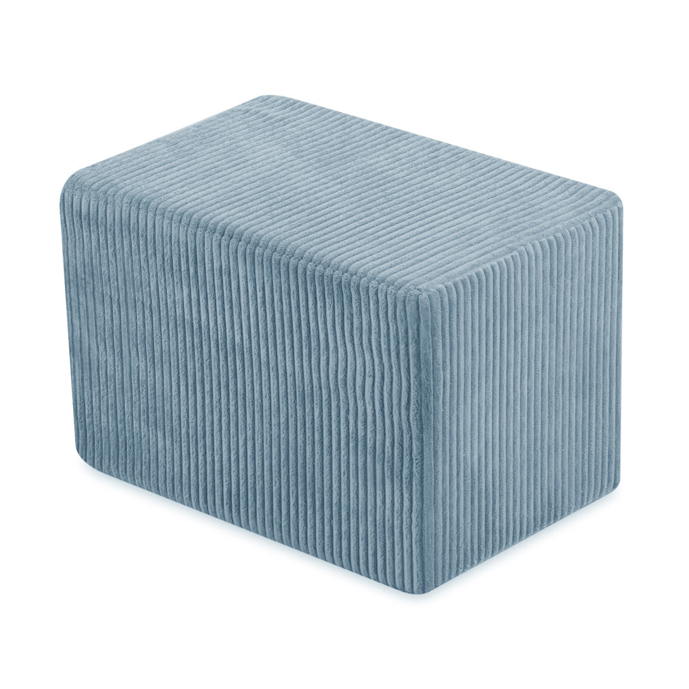 Minkštas pilies rinkinys, mėlynas velvetas, baseinas su spalvotais kamuoliukais – vaizdas 3