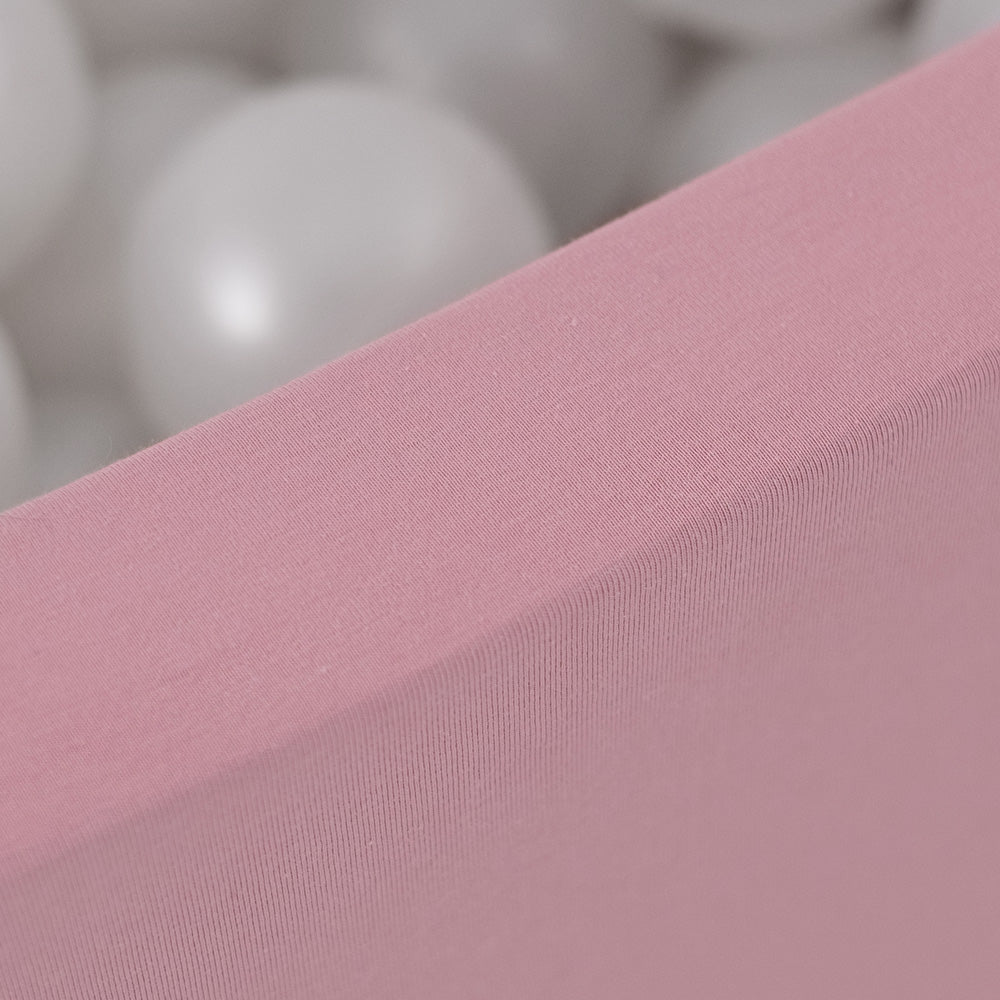 PLUSH NEST Rožinis medvilninis sausas baseinas vaikams – vaizdas 3