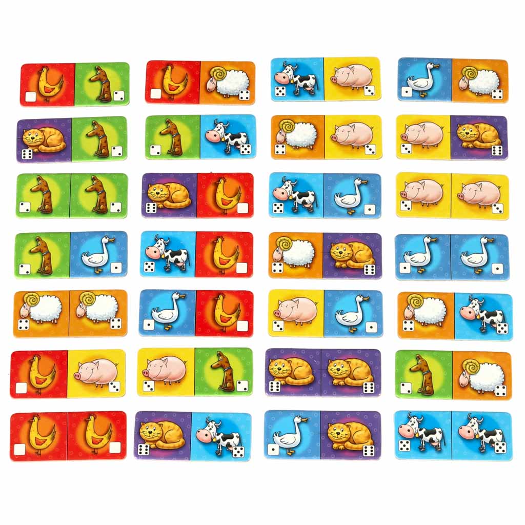 Domino gyvūnėliai mokomasis žaidimas 4+, pagrindinis vaizdas