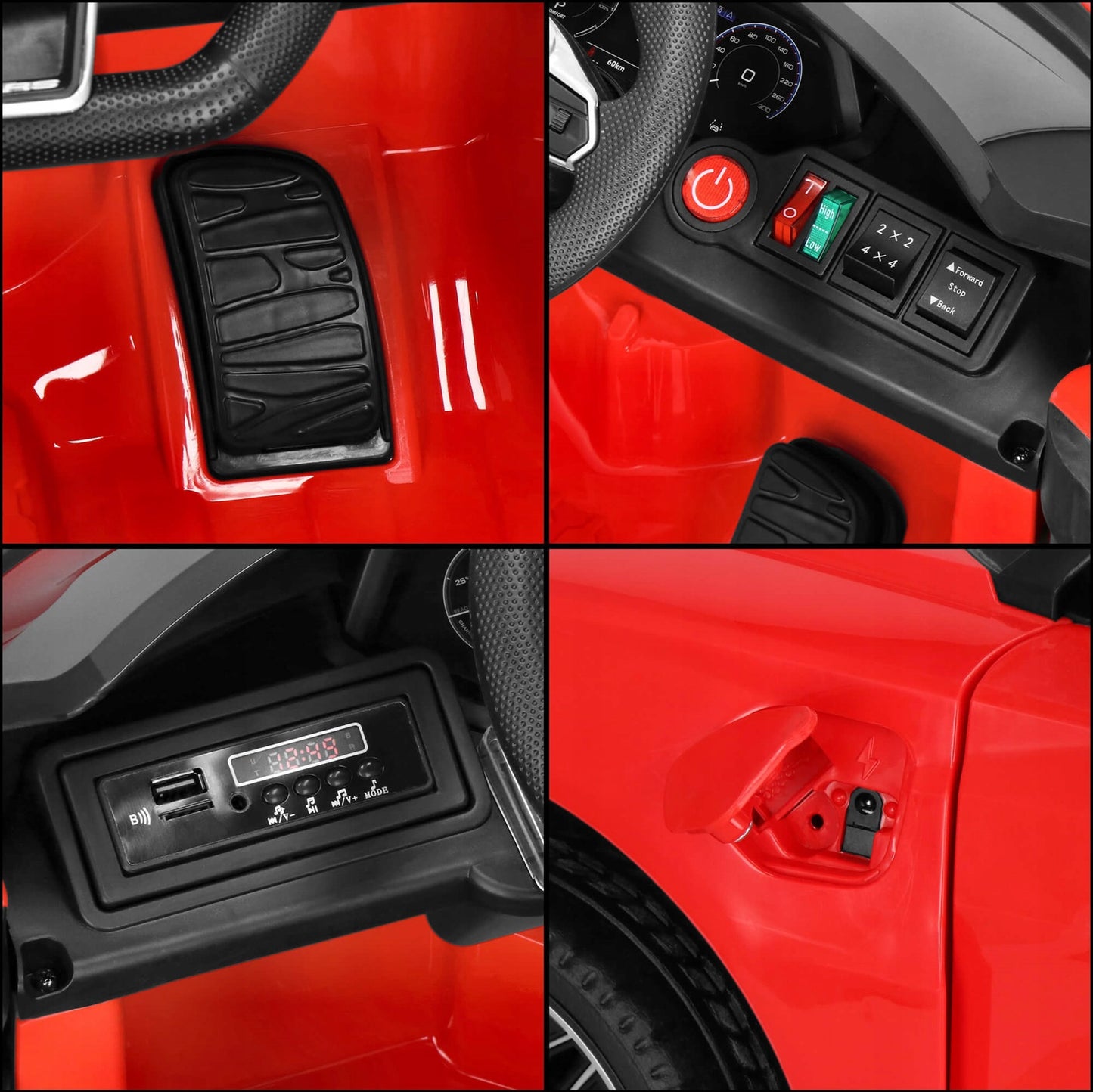Audi RS e-tron GT Akumuliatorinis Automobilis: Oda, Nuotolinis Valdymas, Minkšti EVA Ratai