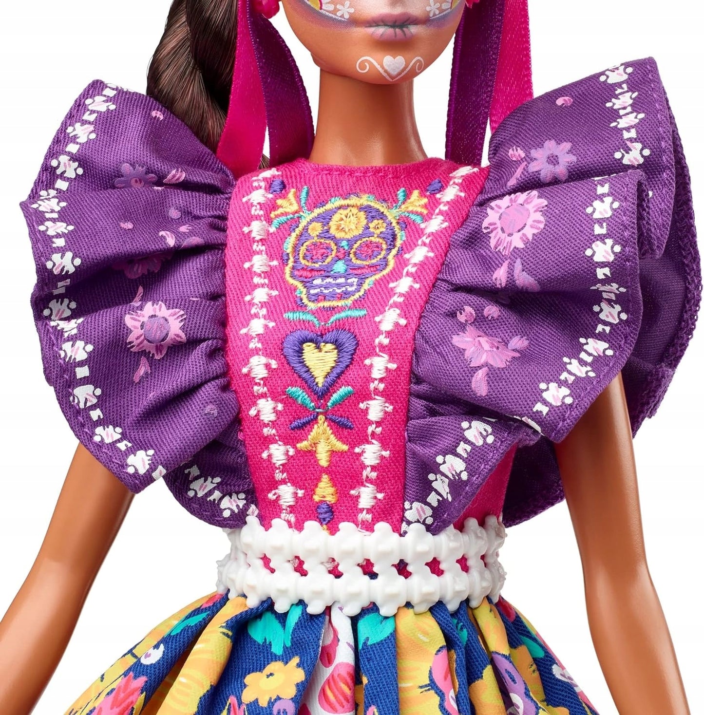 Barbie kolekcinė lėlė Día de Muertos 2022, plastikas ir audinys – vaizdas 8