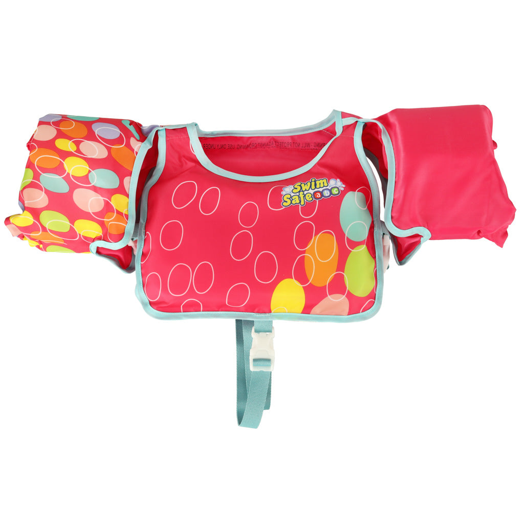 AQUASTAR Rožinė maudymosi liemenė su rankovėmis – vaizdas 4