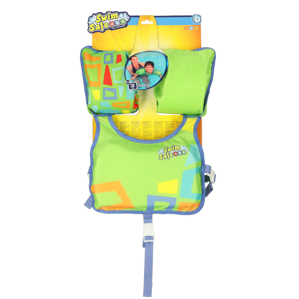 AQUASTAR Žalia maudymosi liemenė su rankovėmis – vaizdas 2