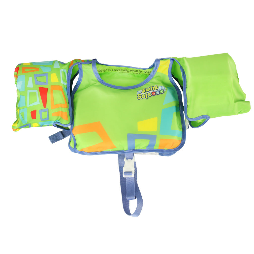 AQUASTAR Žalia maudymosi liemenė su rankovėmis – vaizdas 4