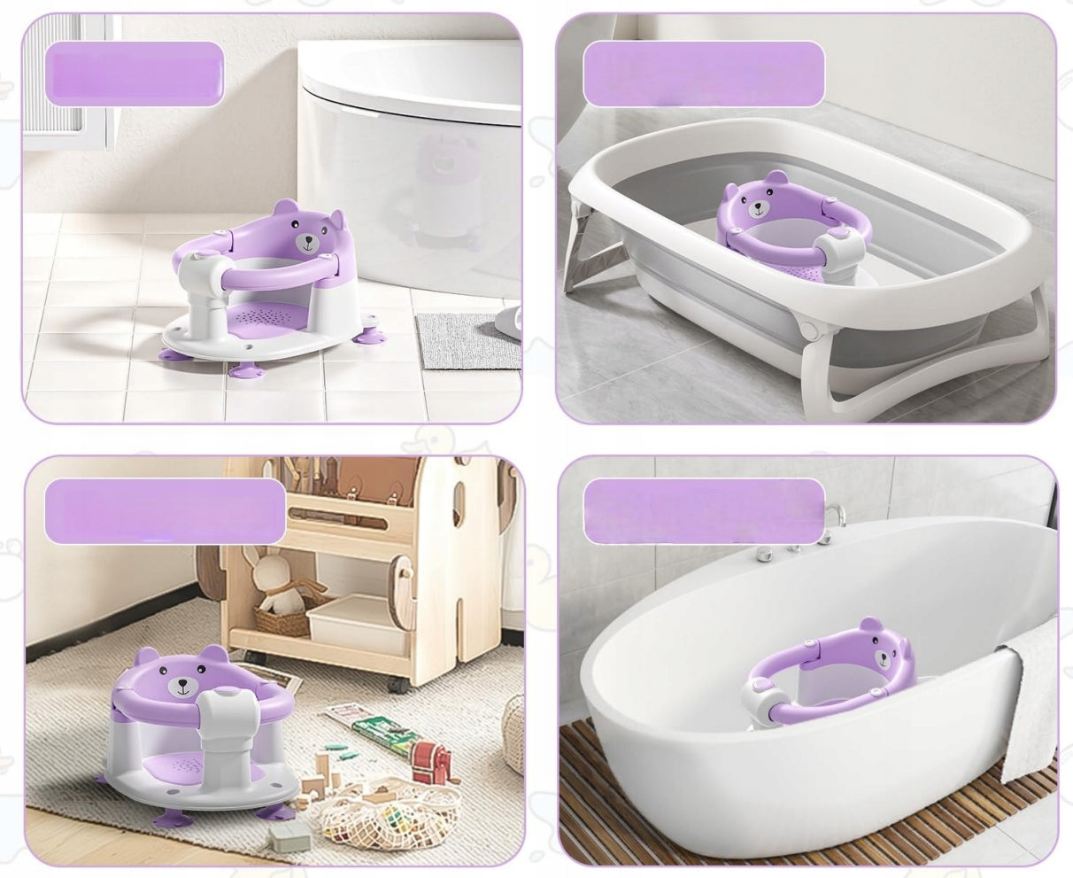 Kūdikių vonios kėdutė, violetinė, gamintojo kodas – vaizdas 4