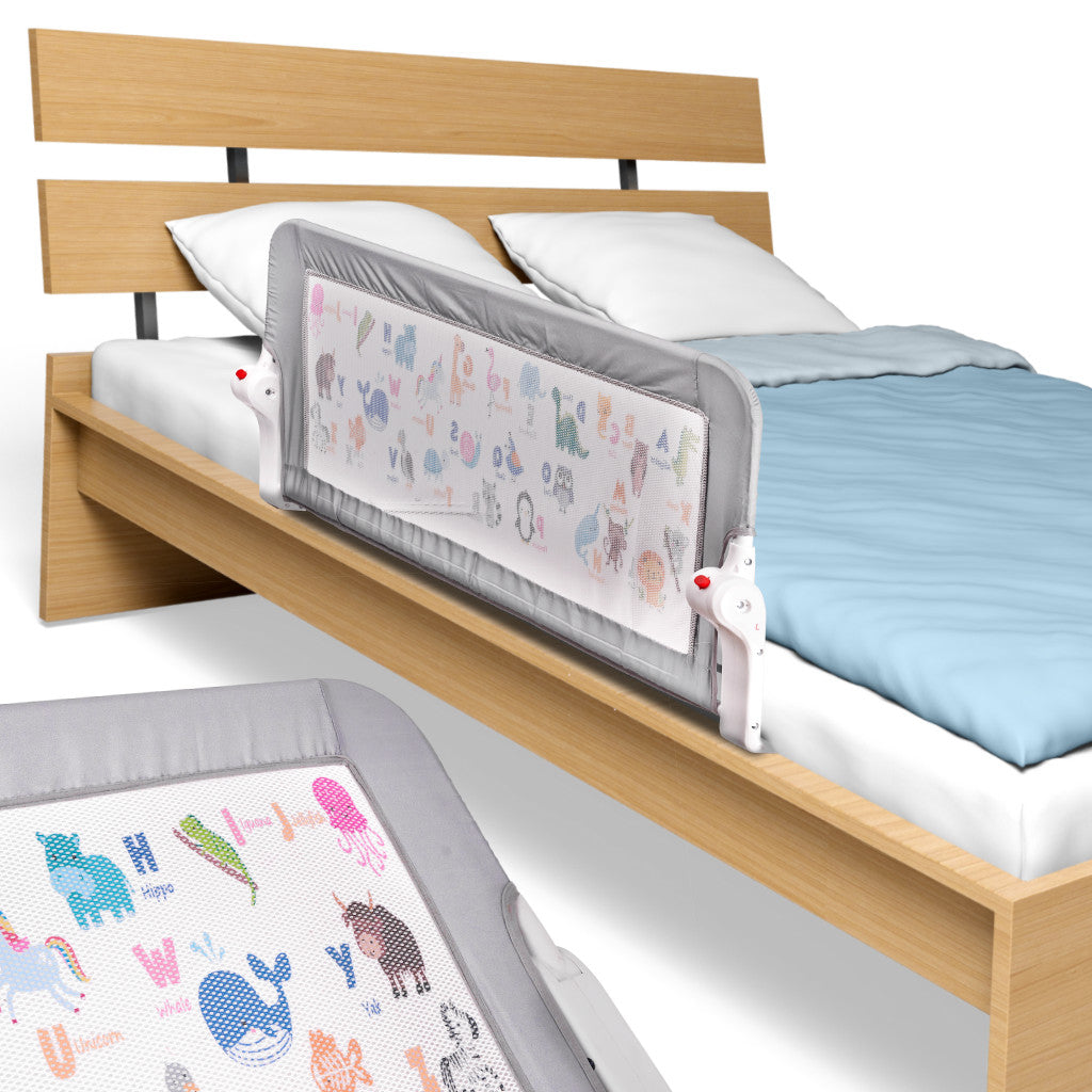 Apsauginė lovos užtvara su gyvūnėliais, atidaroma, 90 cm – vaizdas 5