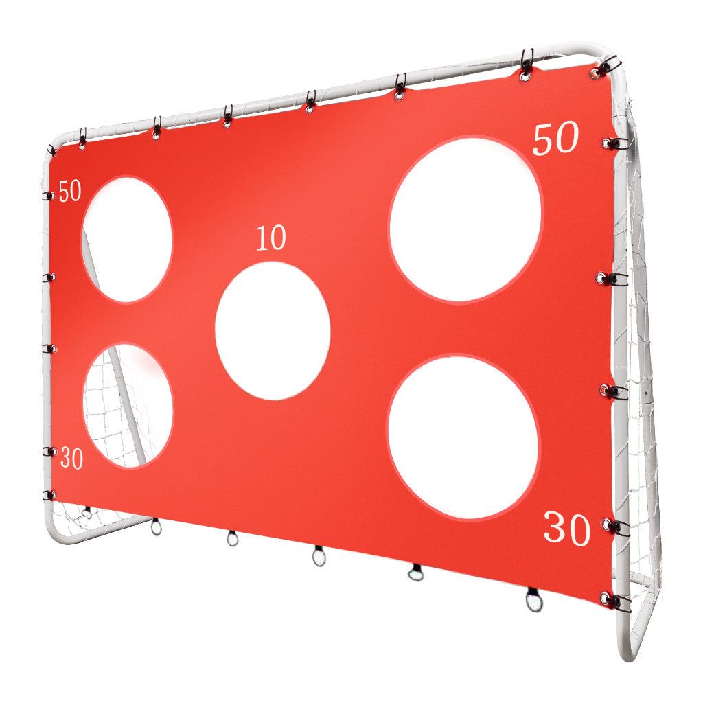 Futbolo vartai vaikams treniruočių 2in1 su tikslumo kilimėliu 215 x 153 x 76 cm