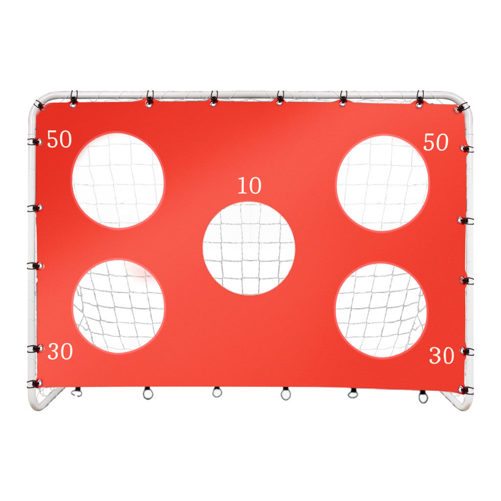 Futbolo vartai vaikams treniruočių 2in1 su tikslumo kilimėliu 215 x 153 x 76 cm