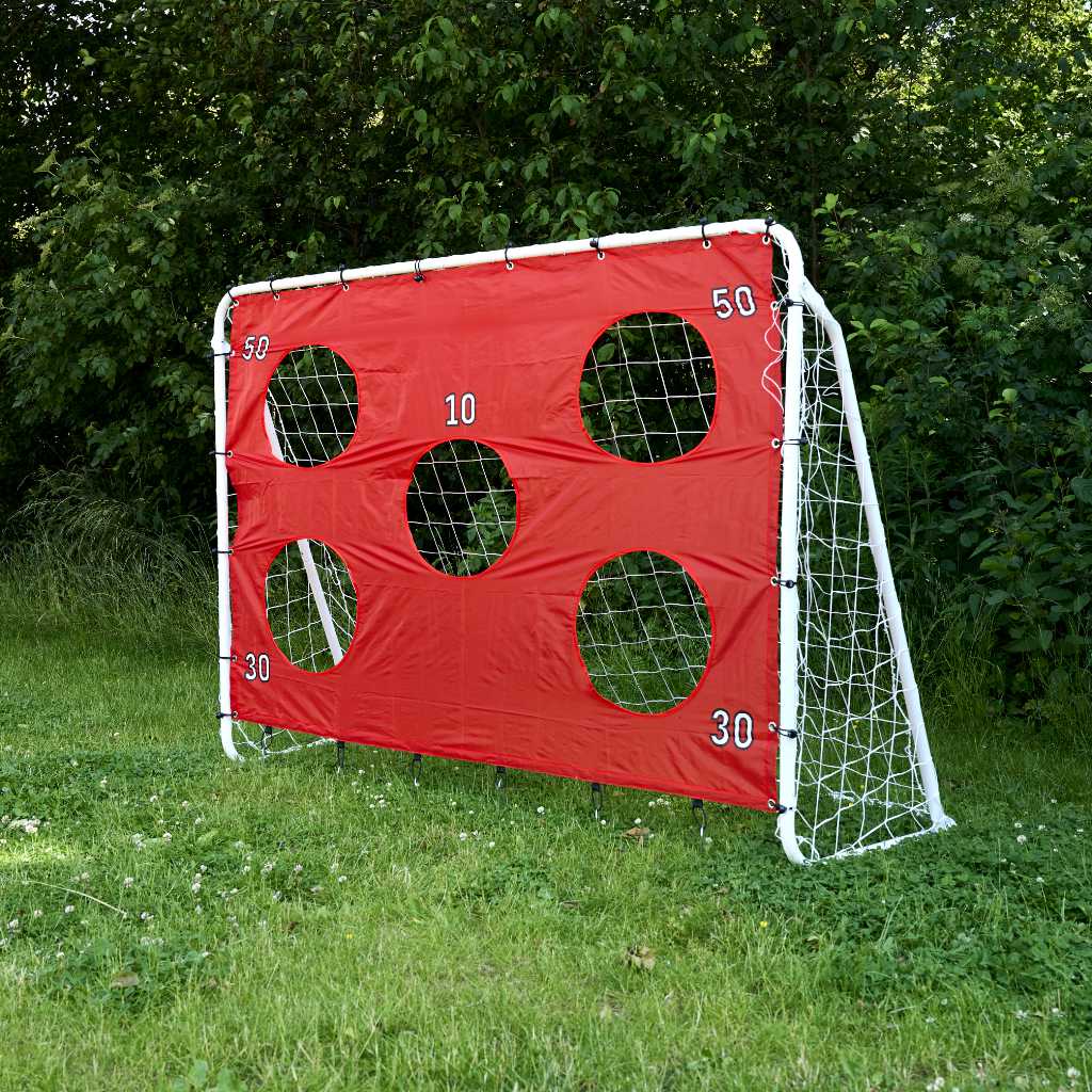 Futbolo vartai vaikams treniruočių 2in1 su tikslumo kilimėliu 215 x 153 x 76 cm