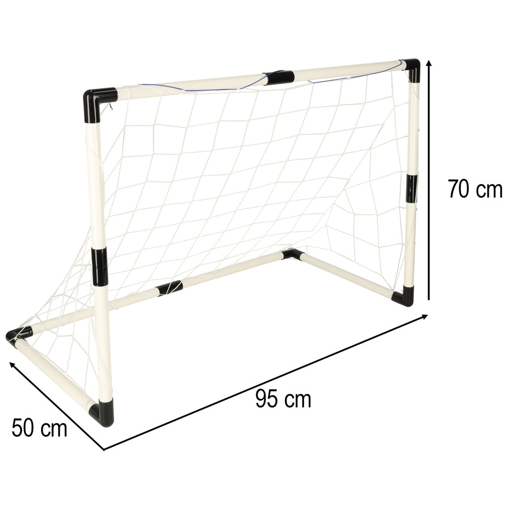 Vaikiški futbolo vartai treniruotėms, 2 vnt., 95 x 48 x 70 cm su kamuoliais