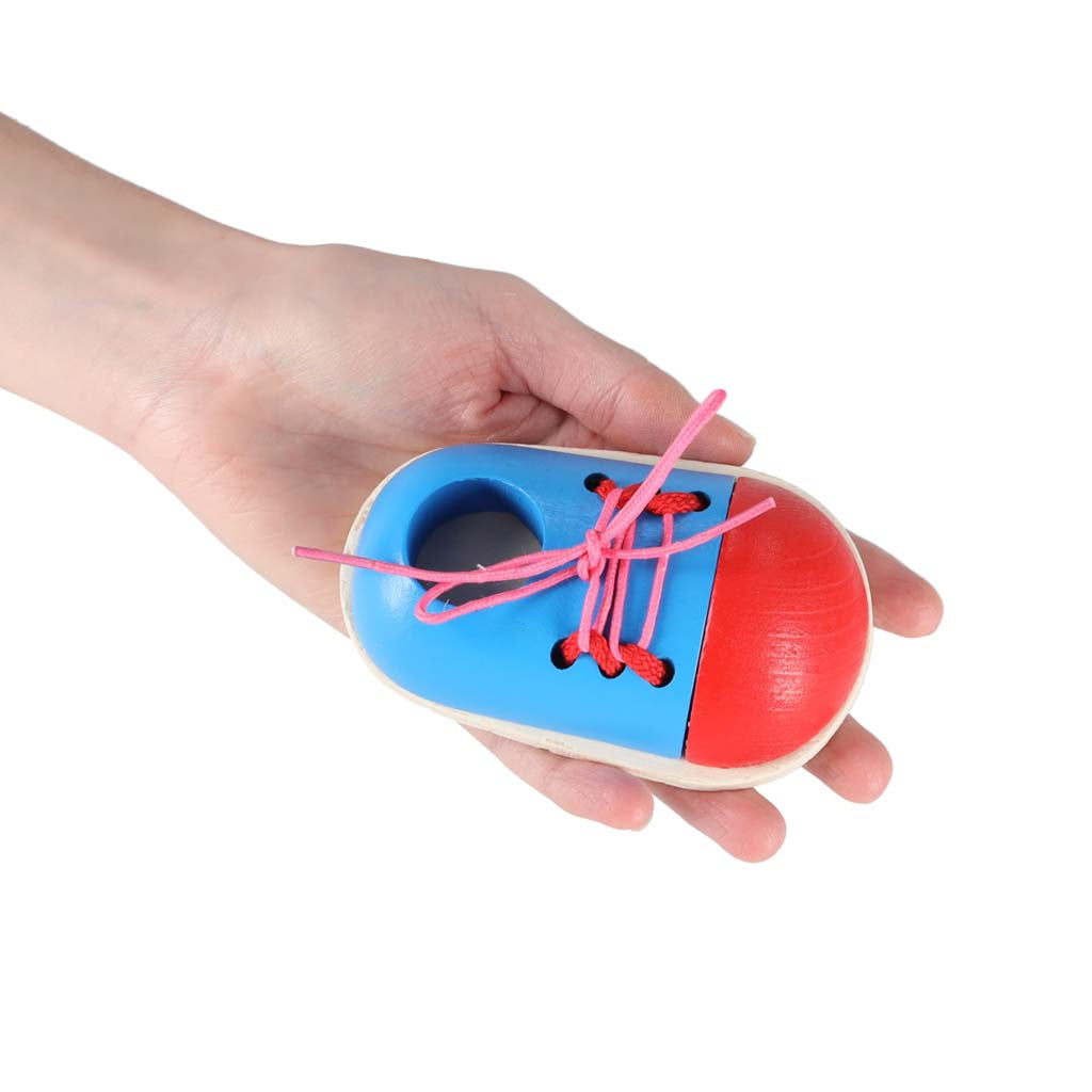 Mediniai batukai šniūravimui mokytis, 2 vnt.