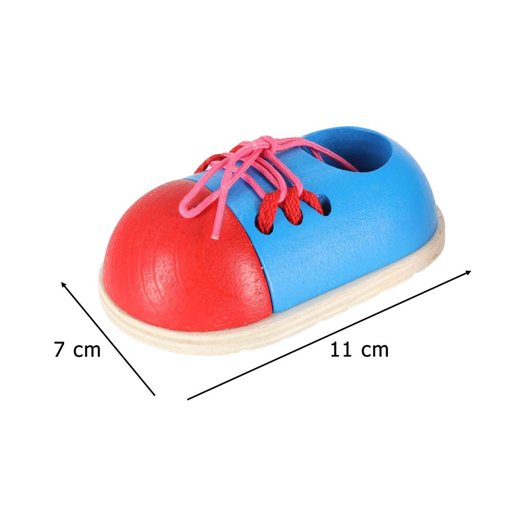 Mediniai batukai šniūravimui mokytis, 2 vnt.