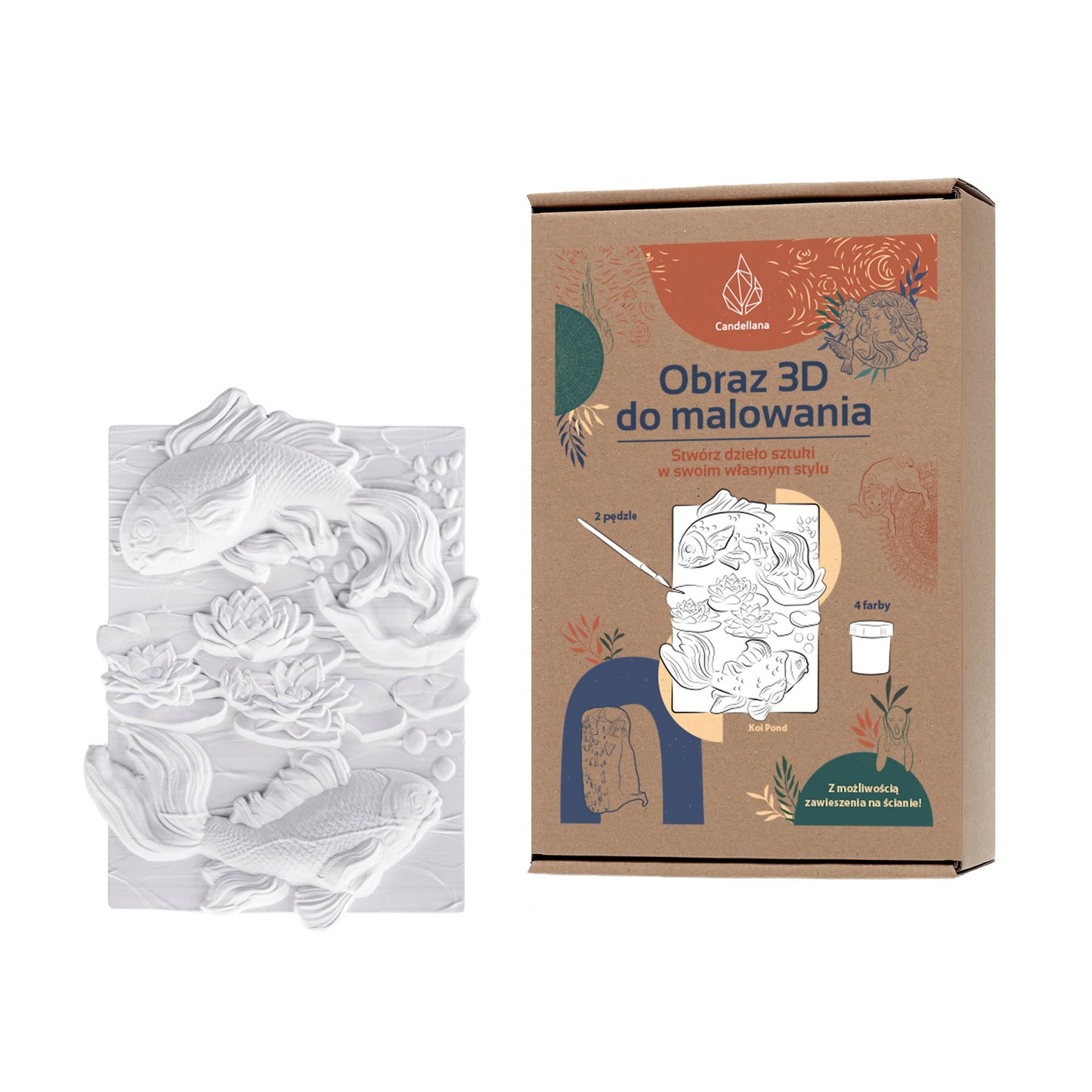 CANDELLANA Gipsinis spalvinimo paveikslėlis 3D – pagrindinis vaizdas