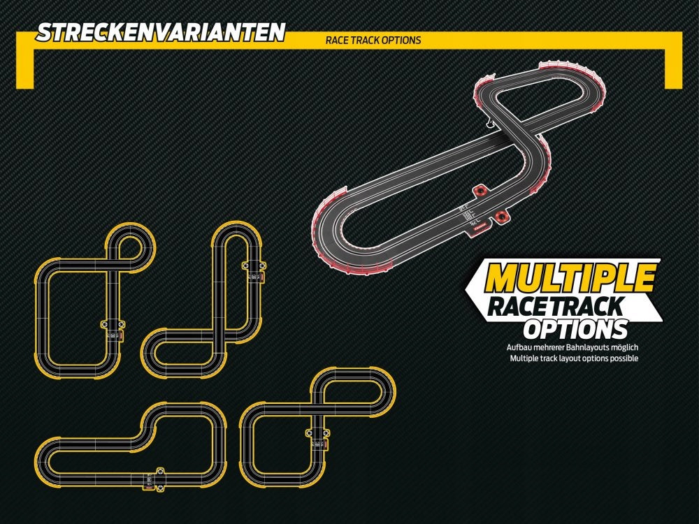 Carrera GO!!! - CHAMPION'S RACING Lenktynių Trasa 43 m + 2 Automobiliai (Modelis 62603) - vaizdas 8