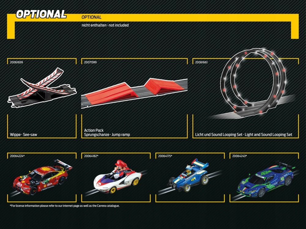 Carrera GO!!! - CHAMPION'S RACING Lenktynių Trasa 4.3 m + 2 Automobiliai (Modelis 62603)