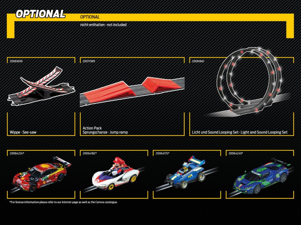 Carrera GO!!! - STREET LEGENDS Lenktynių Trasa 49 m + 2 Automobiliai (Modelis 62601) - vaizdas 9