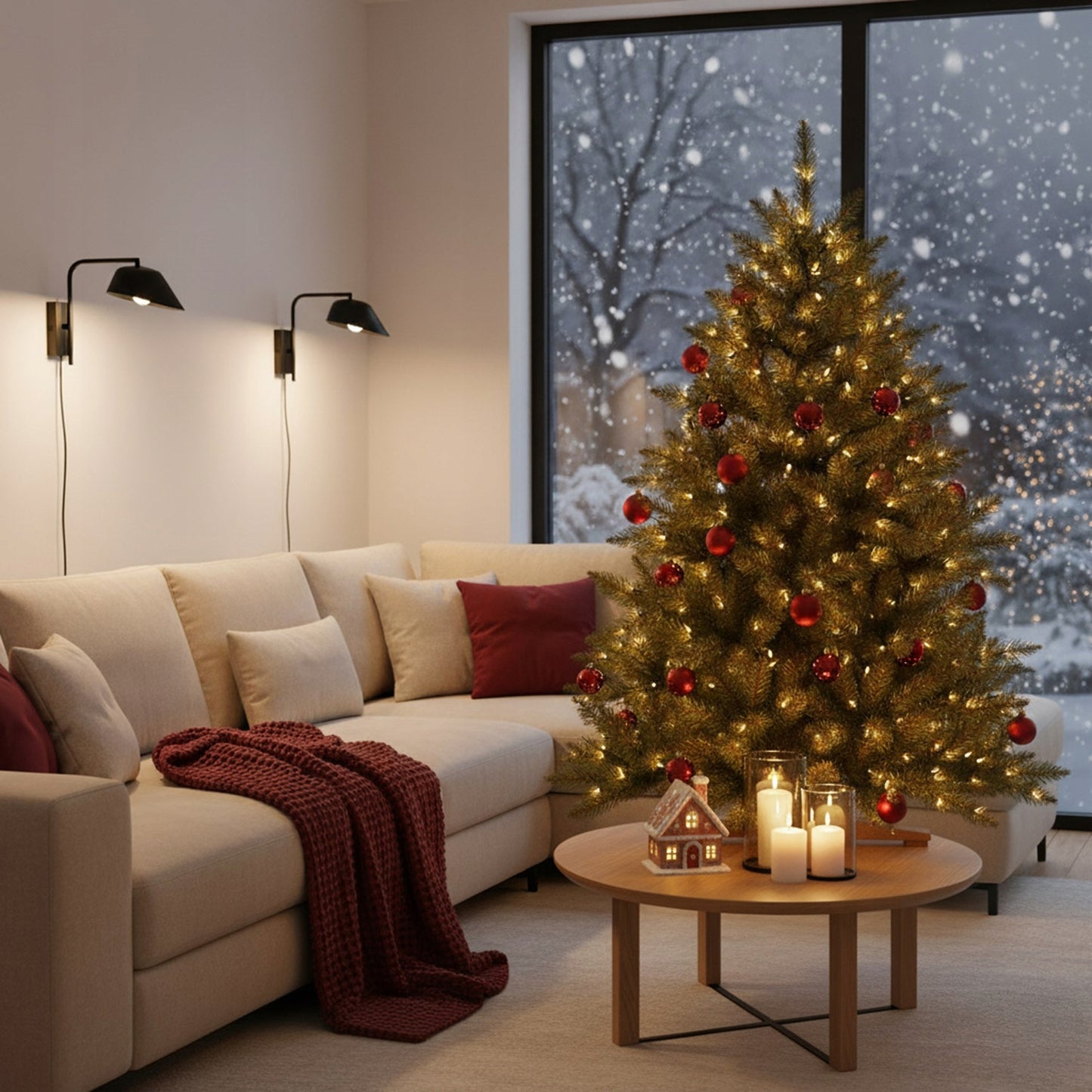 Dirbtinė eglutė Šiaurės Kaukazo eglė 120 cm, tanki ir natūraliai atrodo kaip gyva, PREMIUM klasės - vaizdas 2