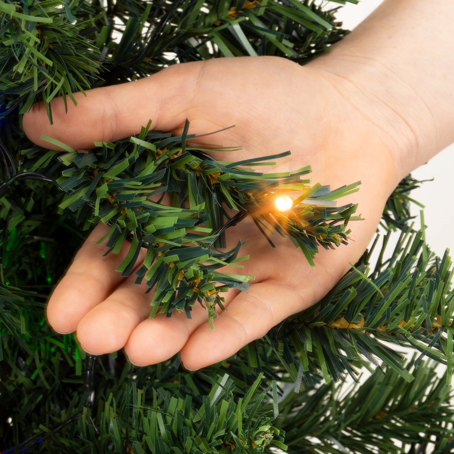 Dirbtinė Kalėdų eglutė su LED lemputėmis 90 cm - vaizdas 4