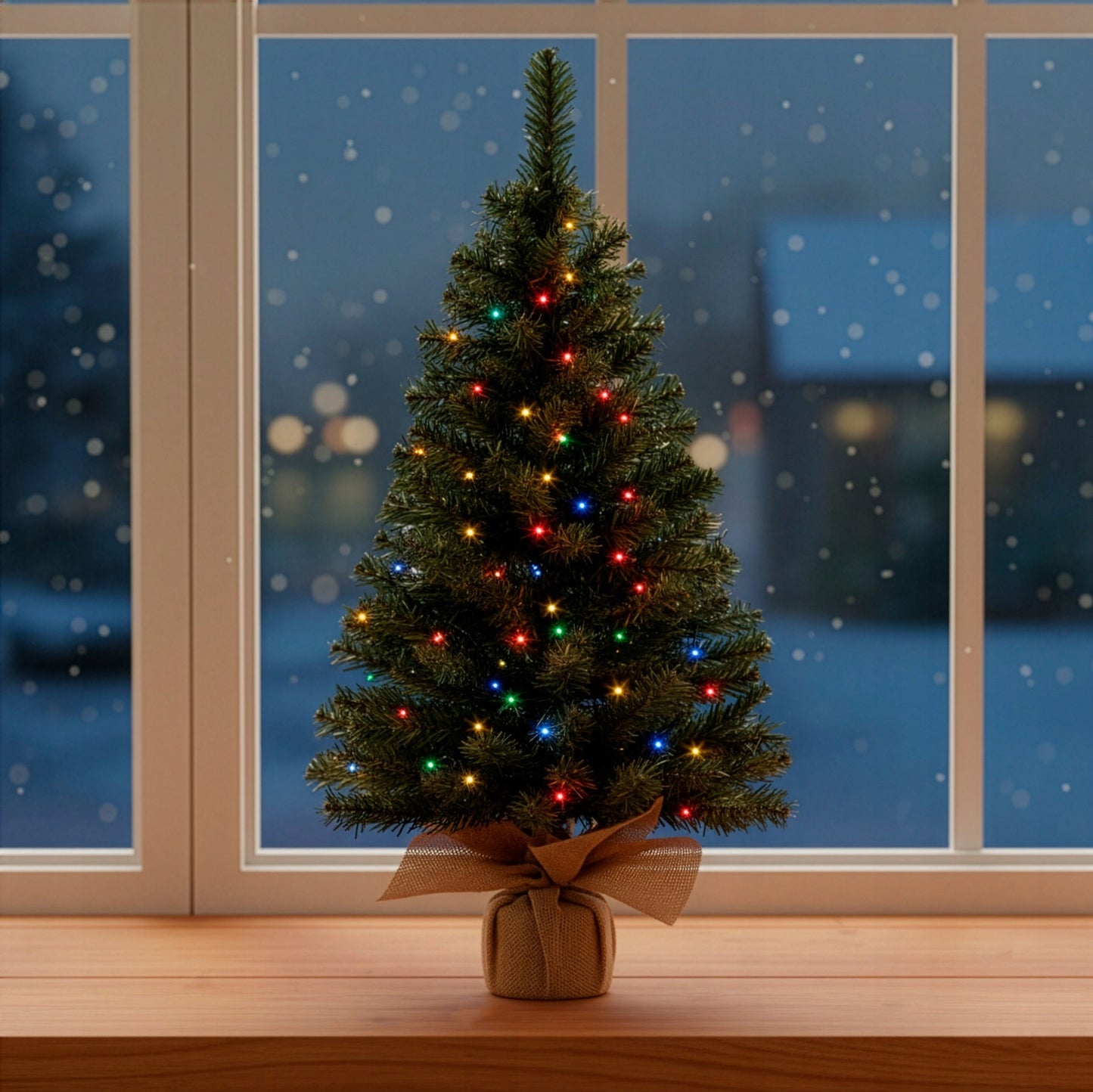 Dirbtinė Kalėdų eglutė su LED lemputėmis 90 cm - vaizdas 5