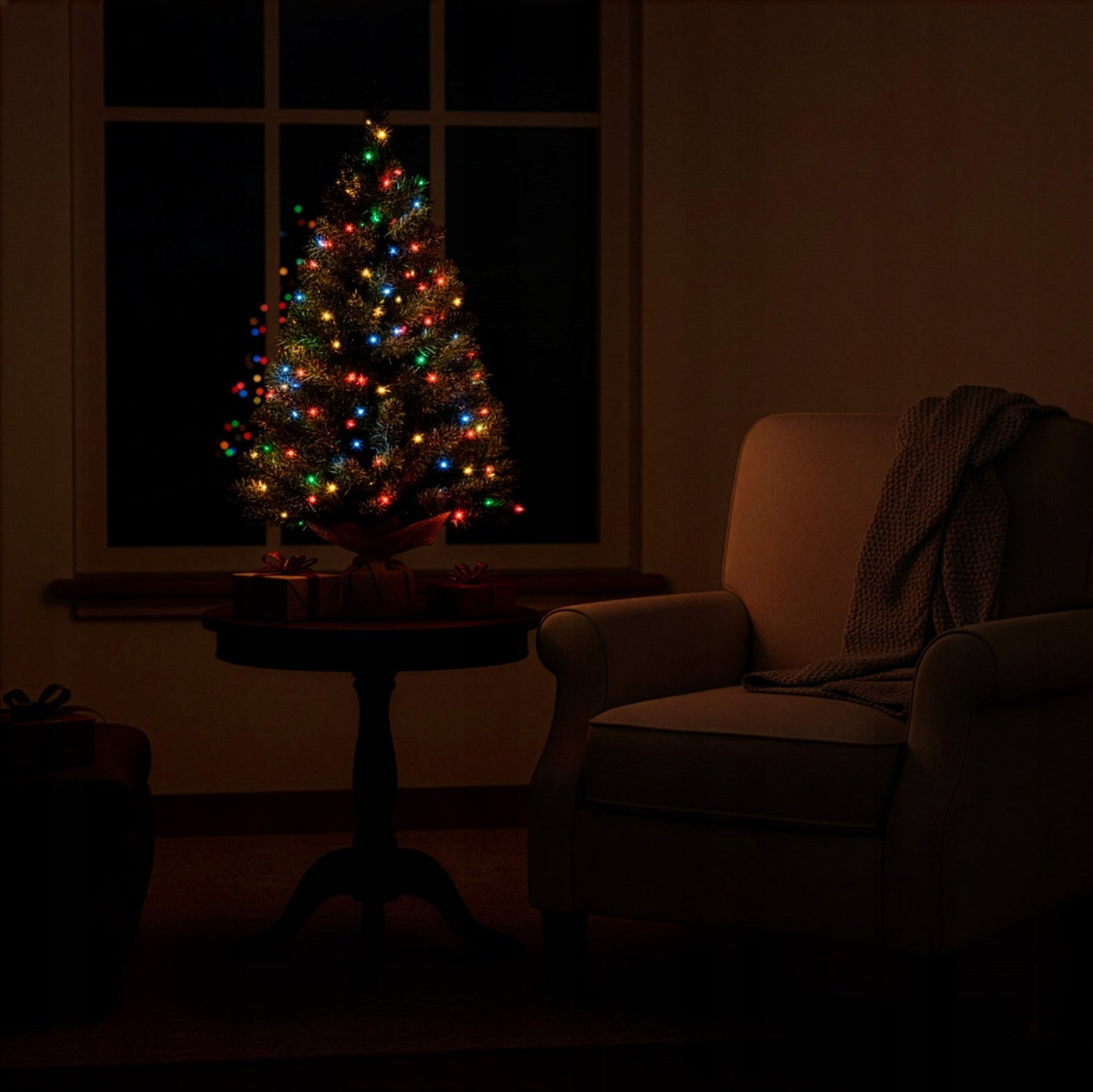 Dirbtinė Kalėdų eglutė su LED lemputėmis 90 cm - vaizdas 9