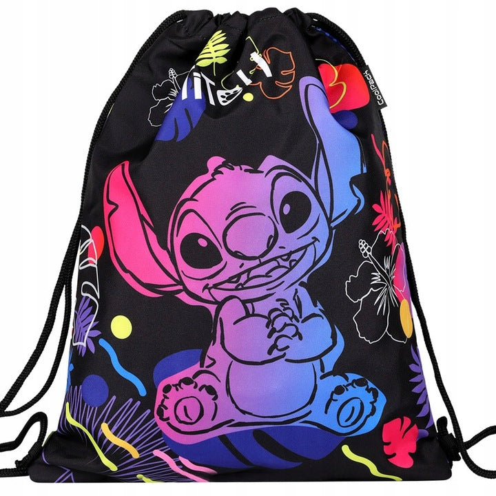 Sportinis krepšys STITCH, juodas – pagrindinis vaizdas