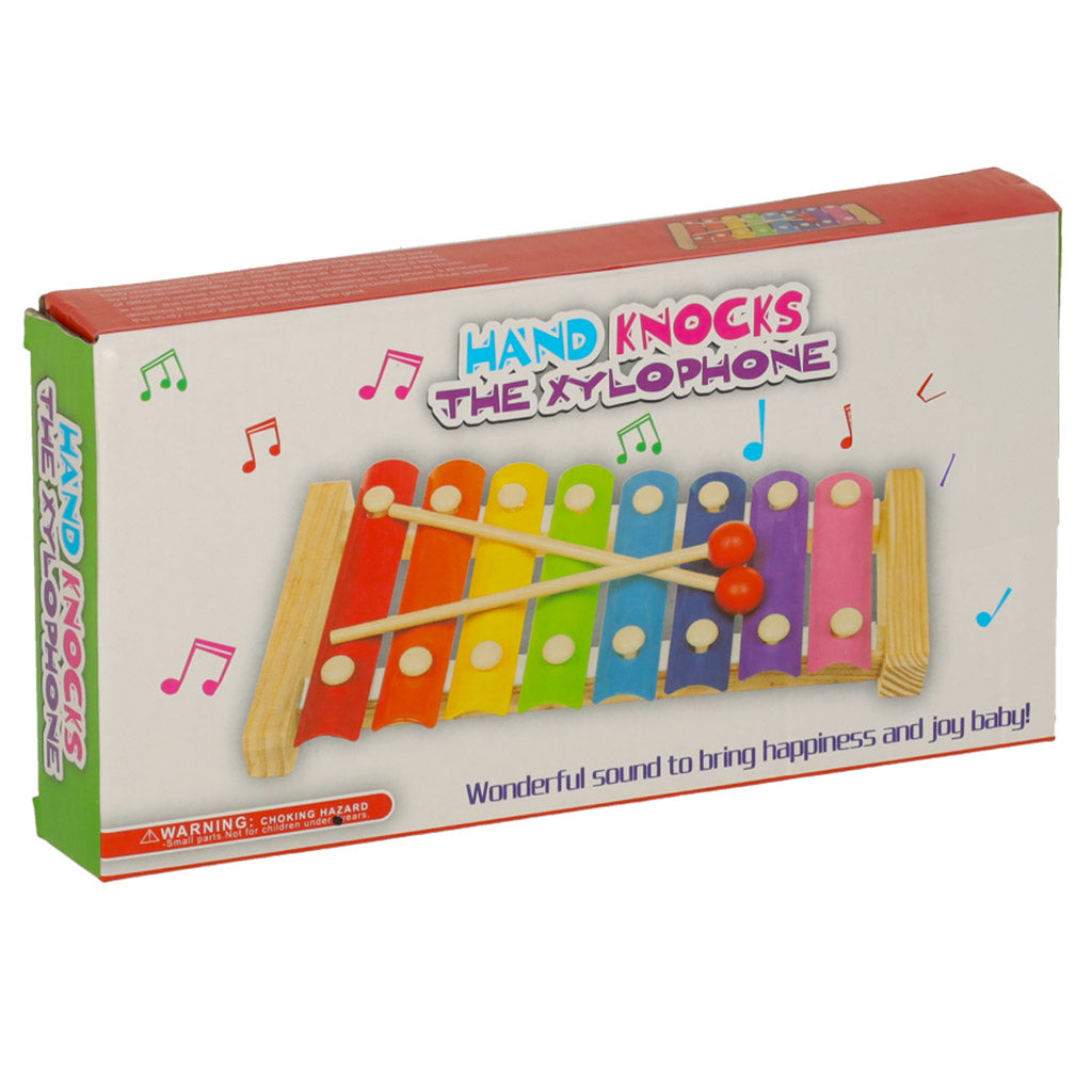 Mediniai spalvoti ugdomieji ksilofonai