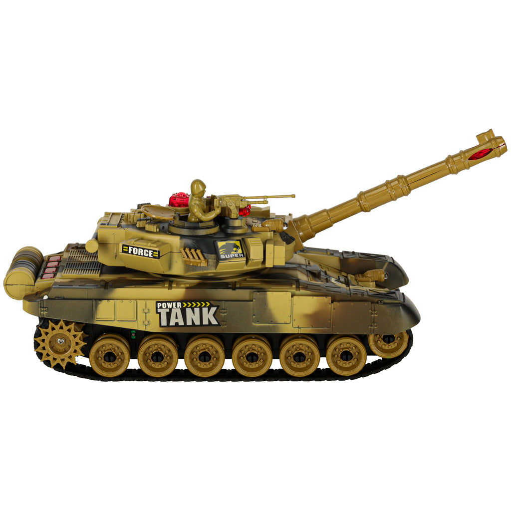 Nuotoliniu būdu valdomas tankas RC War Tank 9993 2.4 GHz, dykumos