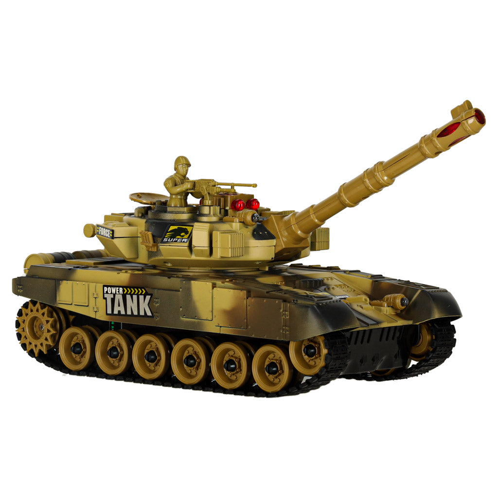 Nuotoliniu būdu valdomas tankas RC War Tank 9993 2.4 GHz, dykumos