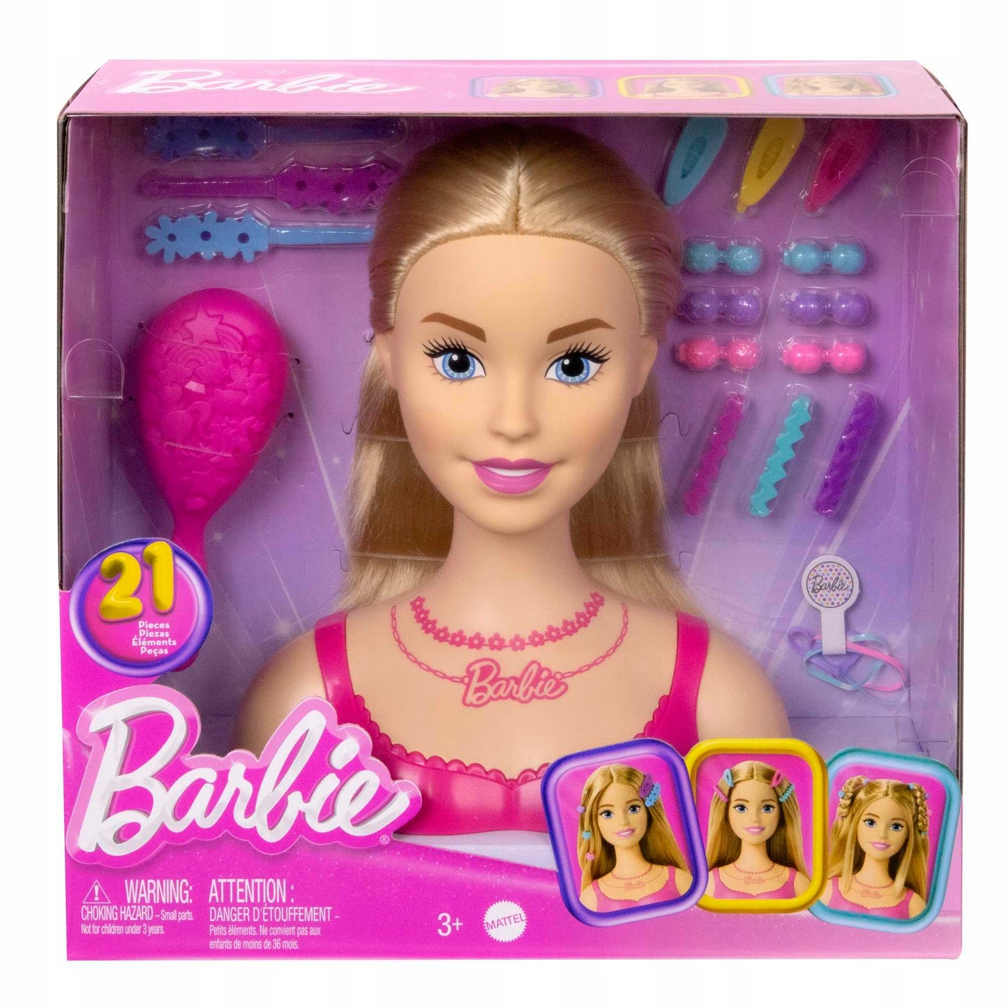 Barbie lėlės galva „Styling Head“, pakuotė su EAN/GTIN kodu – vaizdas 2