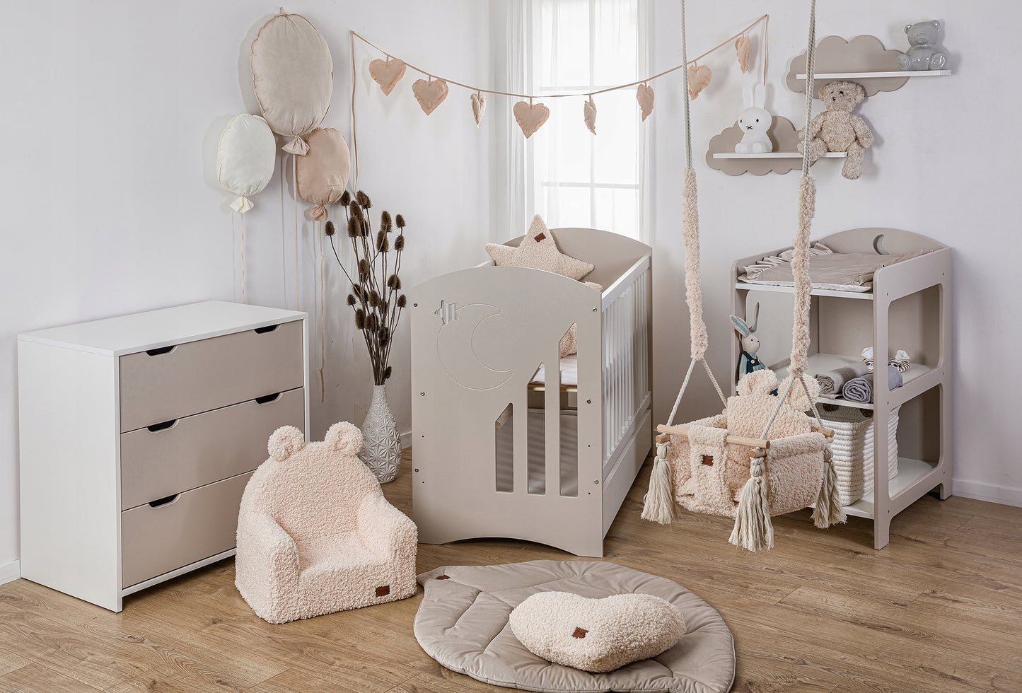 MOON Gili komoda su pervystymo stalu, MOON kolekcija – vaizdas 3