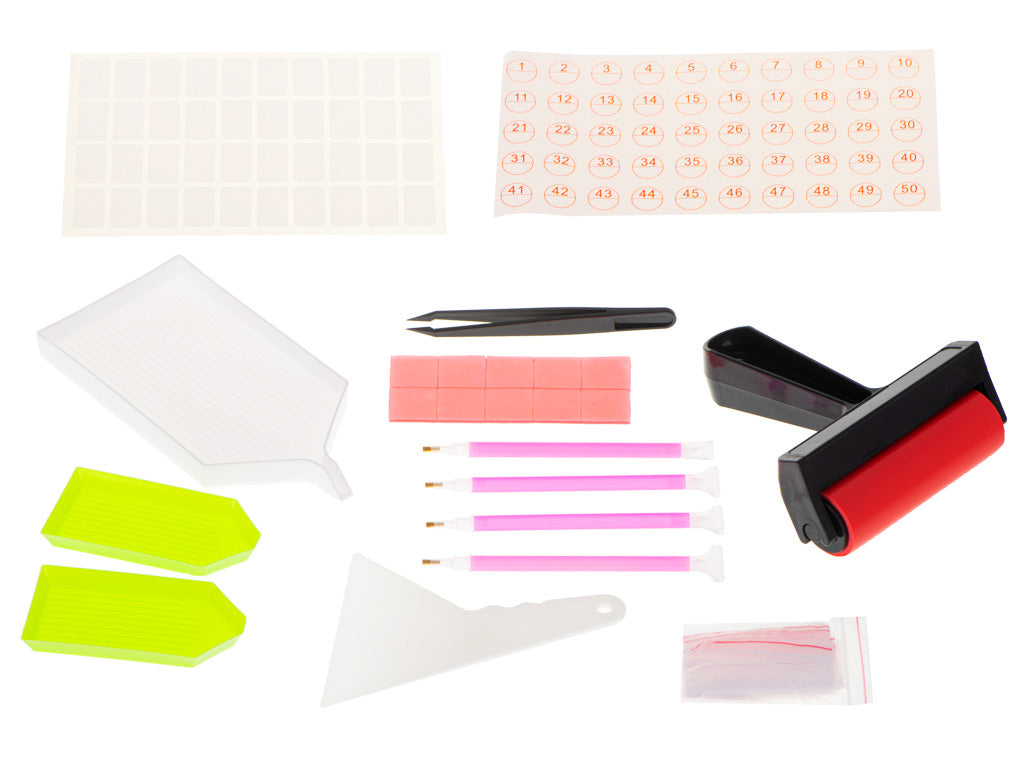 Deimantinės tapybos siuvinėjimo priedų rinkinys – pagrindinis vaizdas