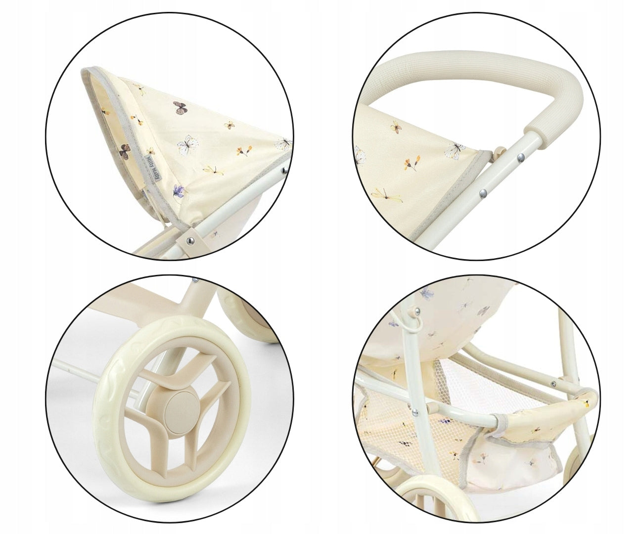 Lėlių vežimėlis Milly Mally Natalie 3+, minimalus vaiko amžius 3 metai – vaizdas 6