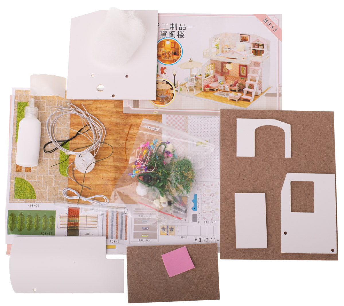 Lėlių namas su LED – vaizdas 3