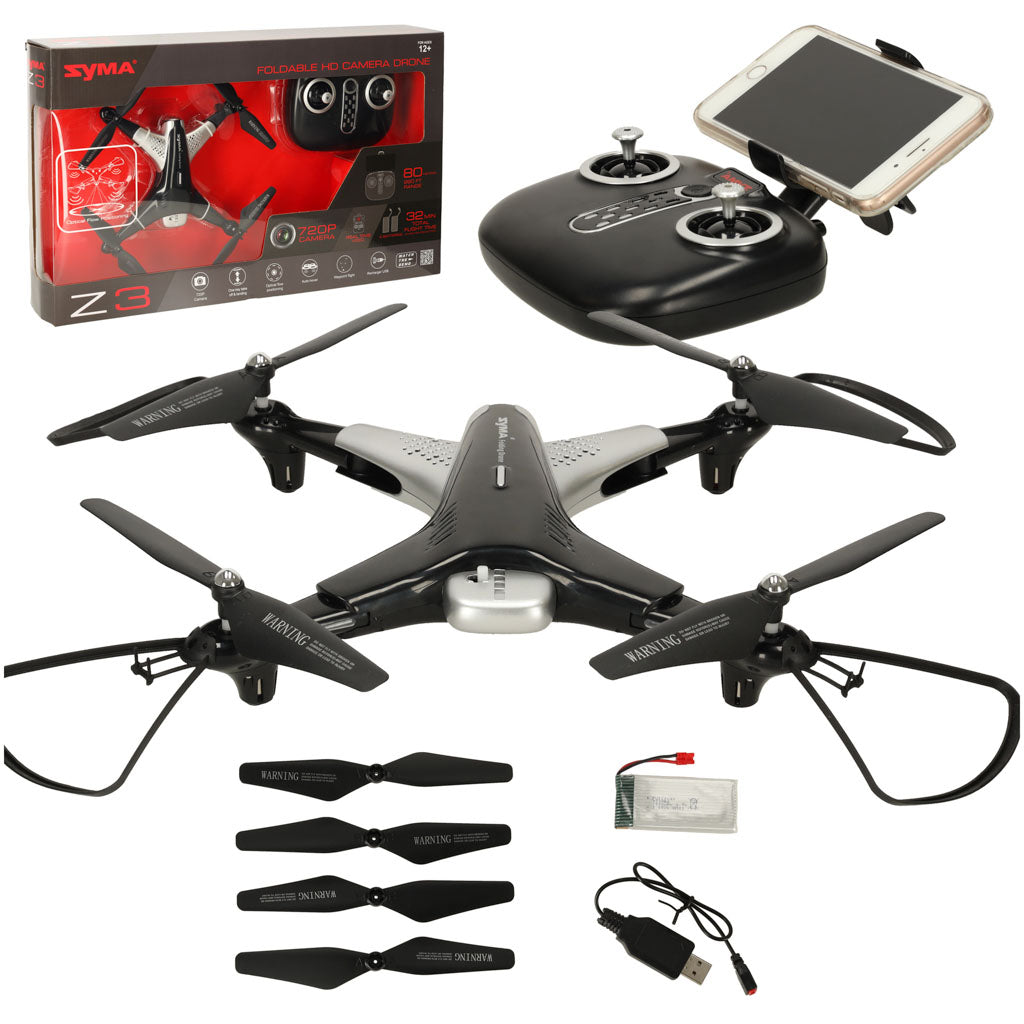 Dronas su nuotolinio valdymo kamera RC SYMA Z3 2,4 GHz HD kamera – pagrindinis vaizdas