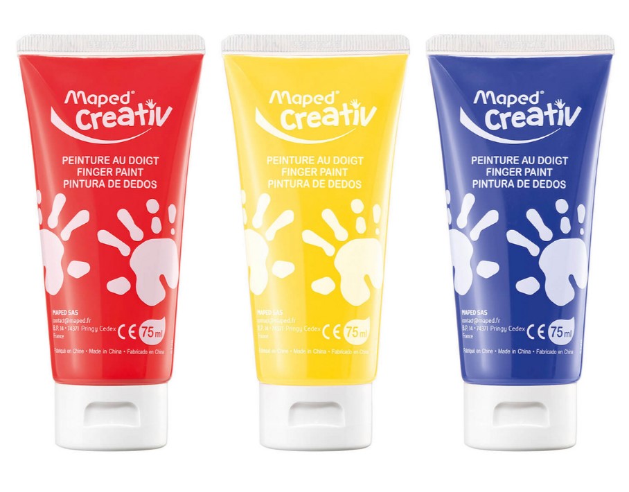 Pirštų dažai dėkle Kūrybiškumas