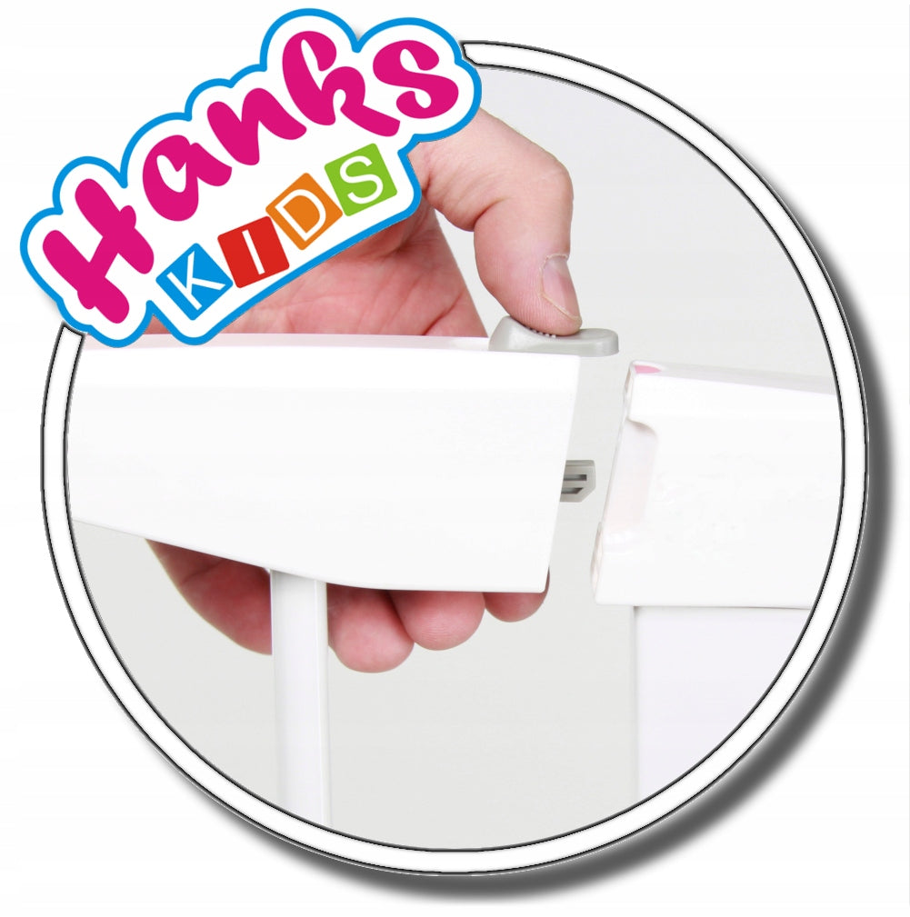 Apsauginis vartų barjeras vaikams, tinkamas durims ir laiptams – vaizdas 6