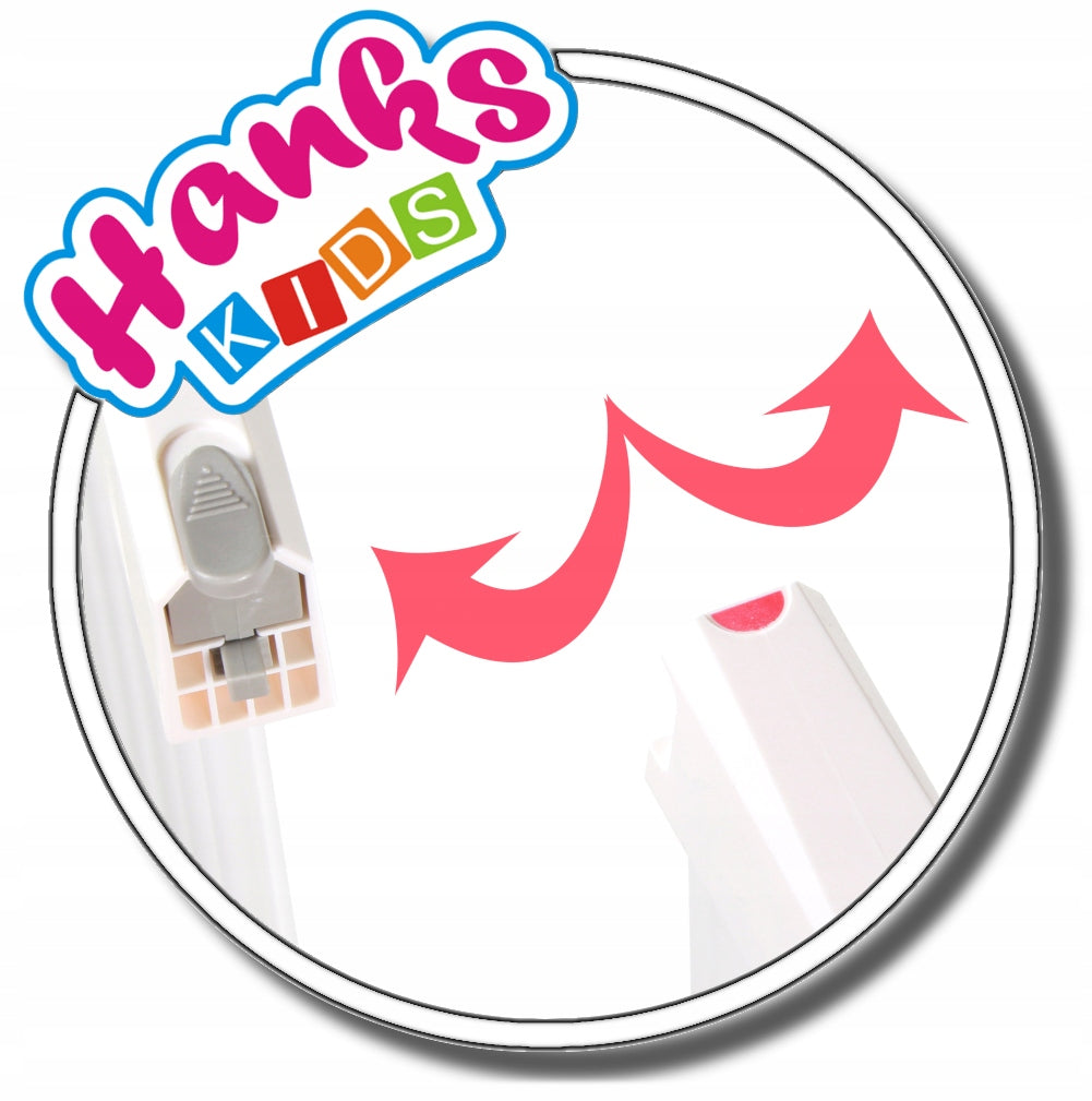 Apsauginis vartų barjeras vaikams, įtempimo tipo tvirtinimas – vaizdas 7