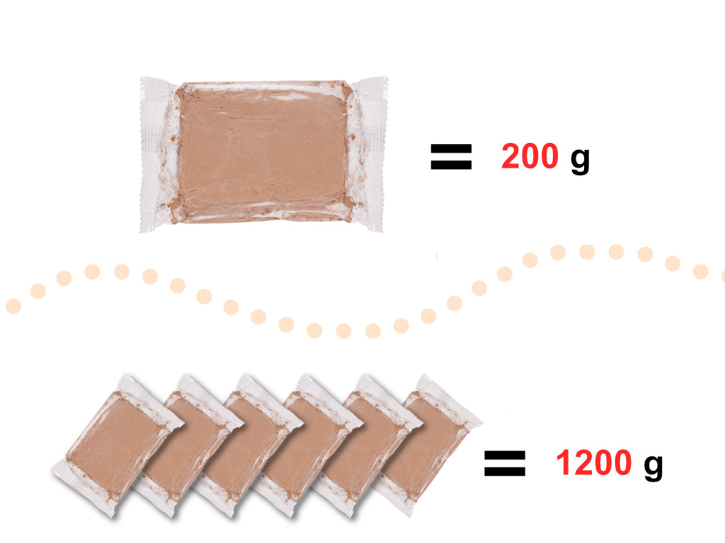 Molio masė puodžiaus ratui 1200g – vaizdas 2